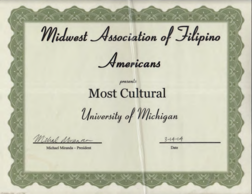 Most Cultural Award
